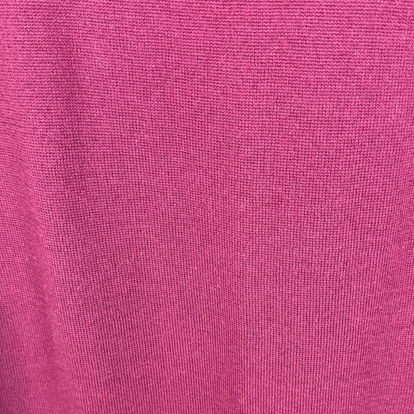 Cynthia Rowley 100% Extra-fine Merino Wool Deep Red Long Sleeve Medium Dress - Picture 8 of 13